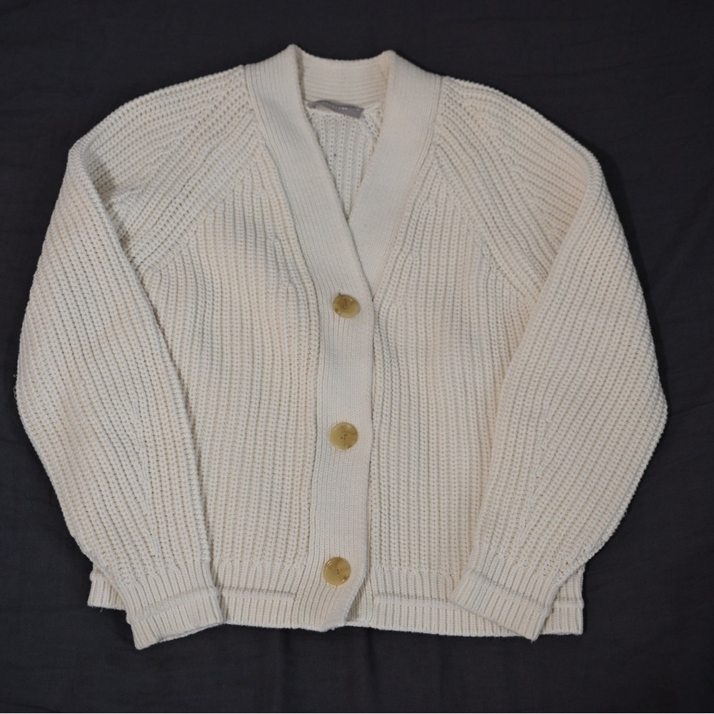Everlabe Boxy Cardigan Ecru Size M